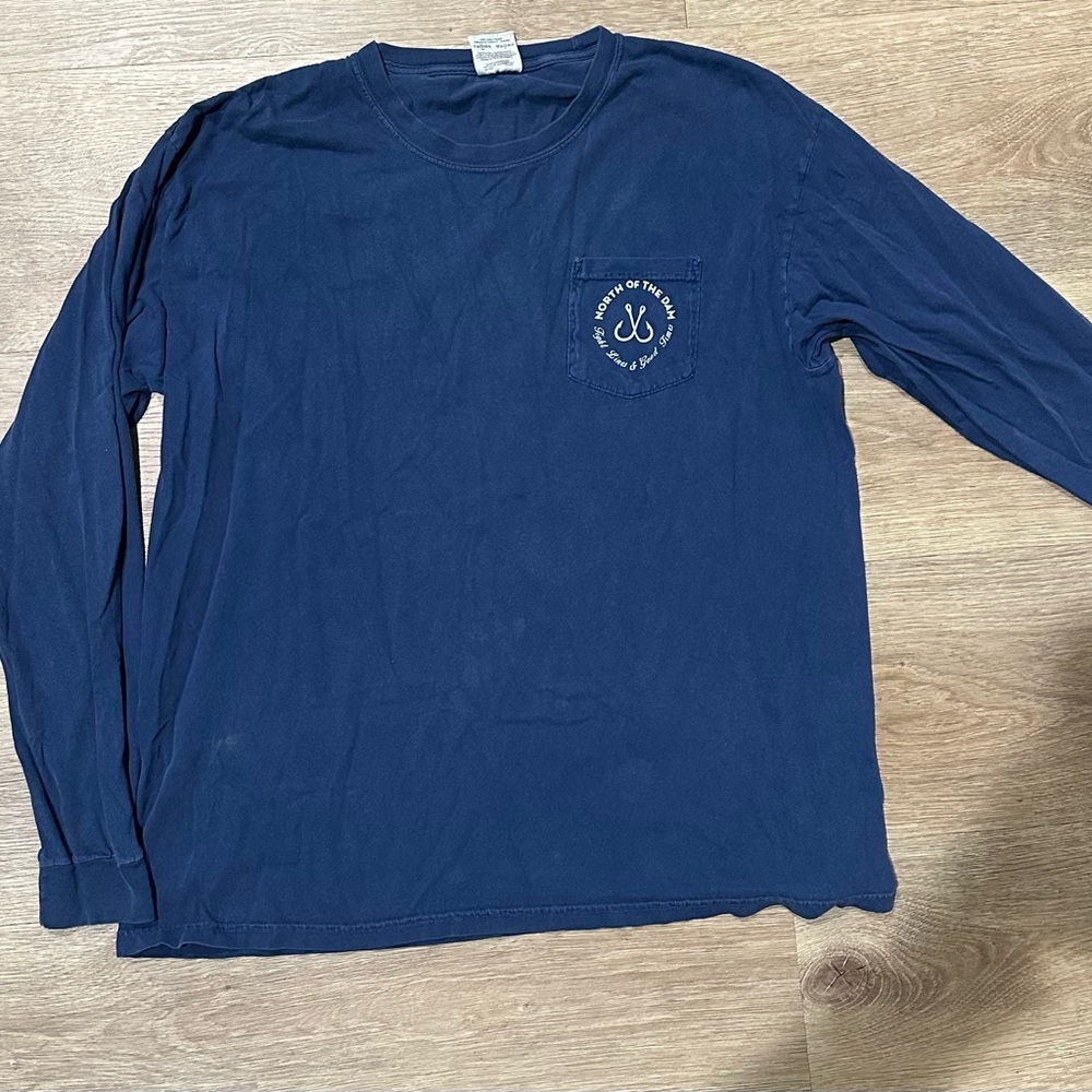 Navy Long Sleeve Men's Shirt